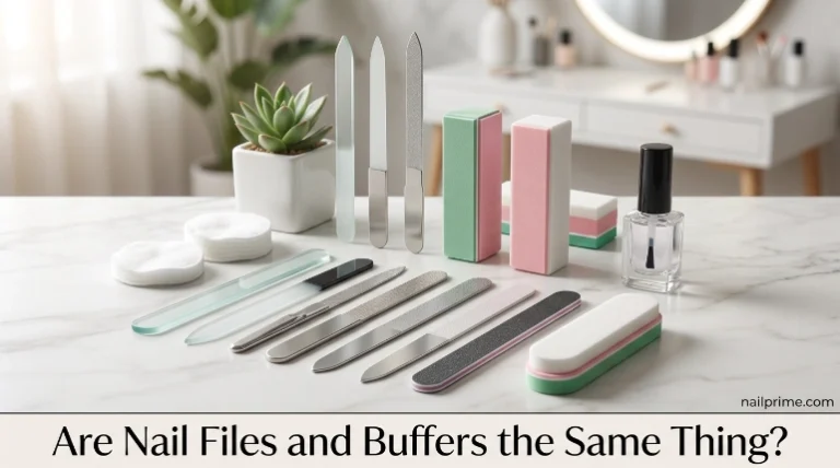 Are nail files and buffers the same thing comparison showing both nail tools