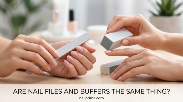Are nail files and sandpaper the same comparison showing a nail file beside sandpaper