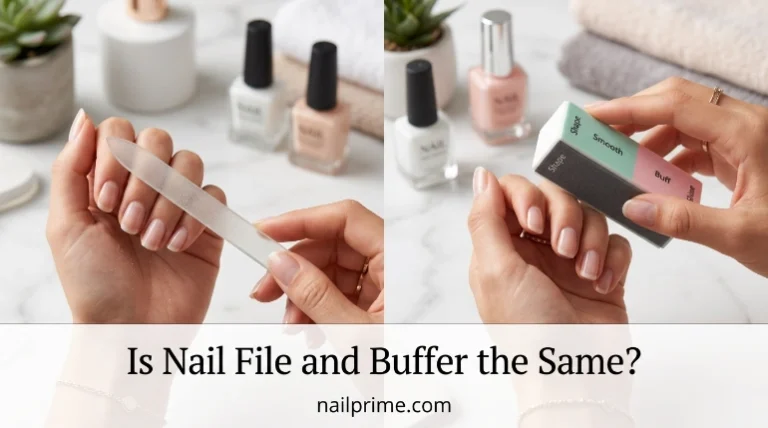 Is nail file and buffer the same comparison showing nail file and nail buffer