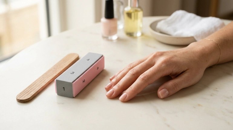 Is nail file and buffer the same comparison showing nail file and nail buffer