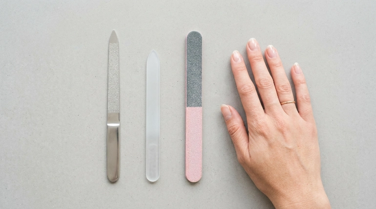 sapphire nail file vs glass nail file and emery board