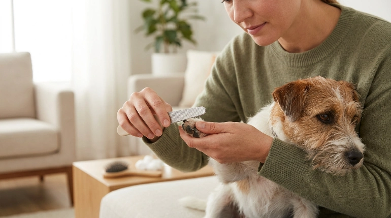 are nail files safe for dogs during at-home nail care