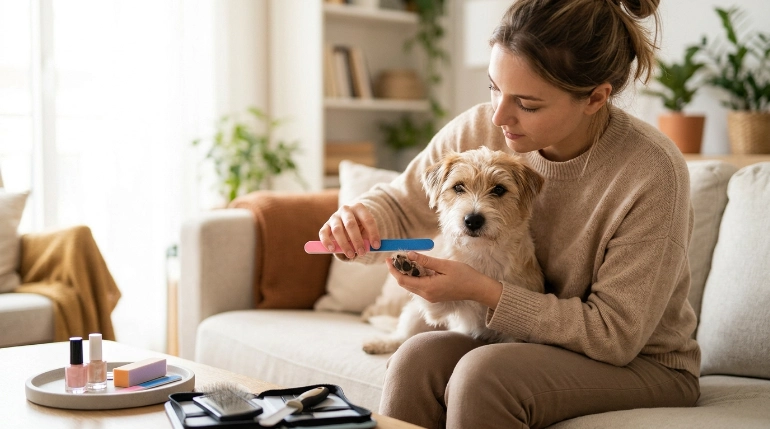Can you use human nail files on dogs for gentle nail filing