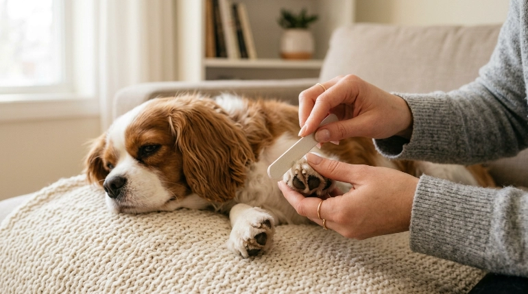 Can you use nail files on dogs for gentle nail smoothing
