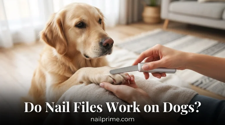 do nail files work on dogs using a handheld file safely