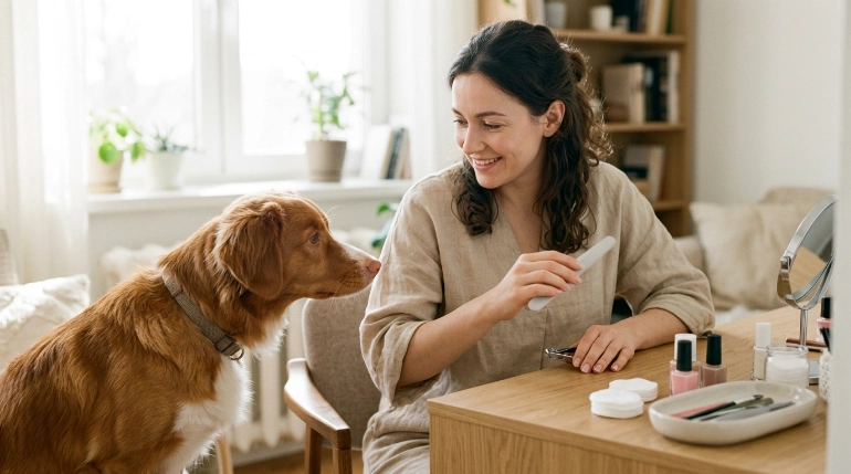why do dogs like nail files during a home manicure