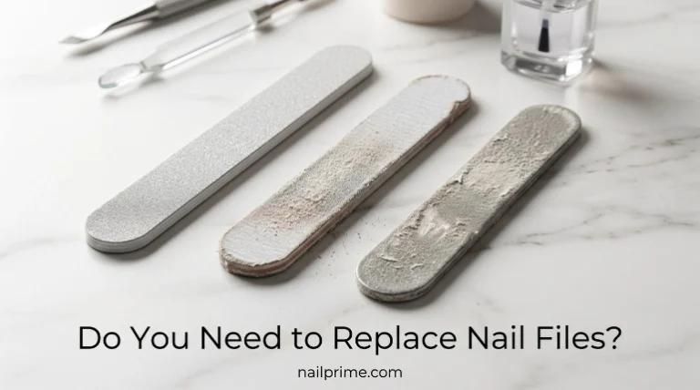 Do you need to replace nail files when the abrasive grit becomes worn?