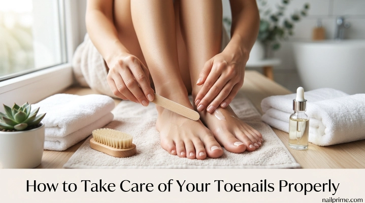 How to take care of your toenails properly with clippers and nail file