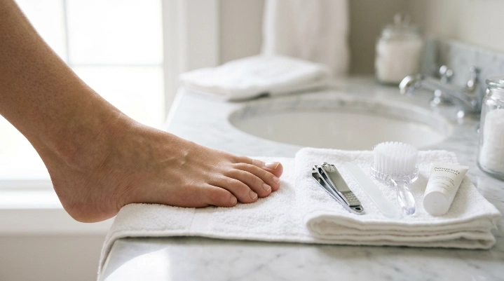 How to take care of your toenails properly with clippers and nail file