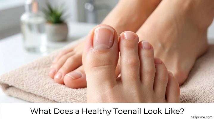 What does a healthy toenail look like with smooth normal toenails