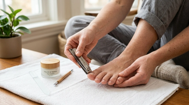How often should you take care of your toenails with proper trimming tools