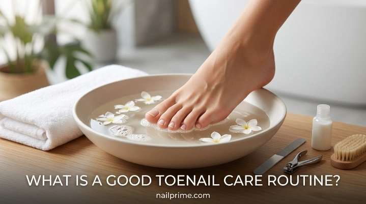 What is a good toenail care routine with clippers and nail file