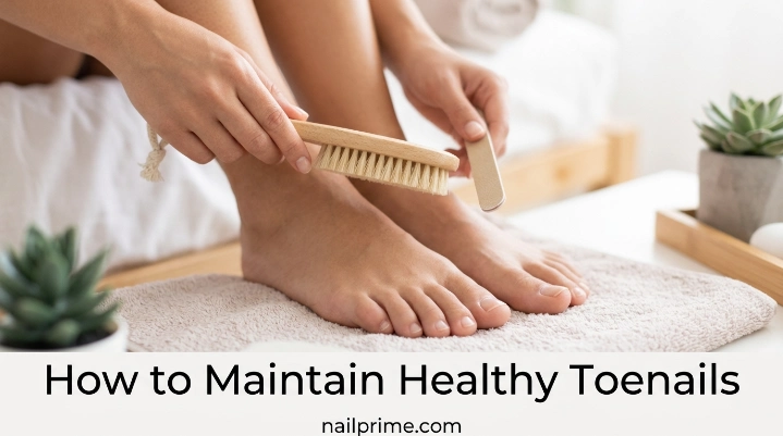 How to maintain healthy toenails at home with clean nail care tools
