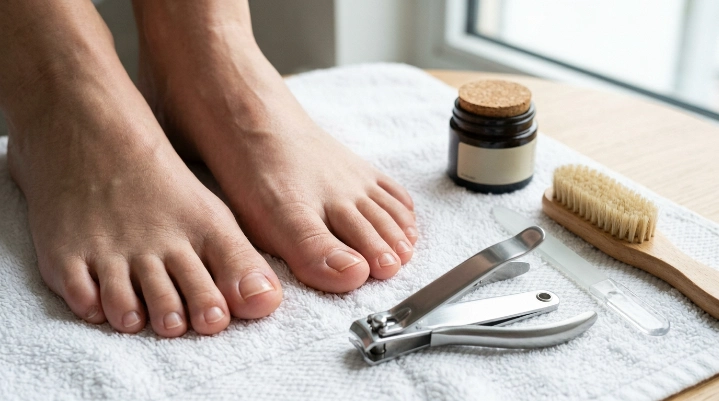 How to keep toenails clean and healthy with basic foot care tools