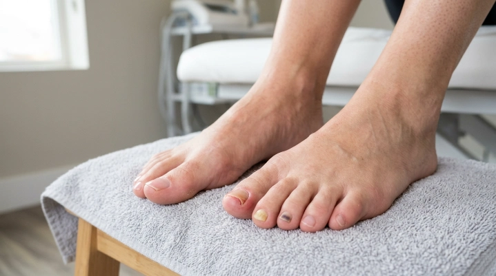 Common toenail problems including discoloration, thickening, and ingrown toenails