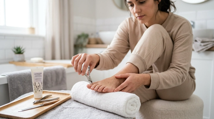How to maintain toenail health without a pedicure using basic at-home nail care tools