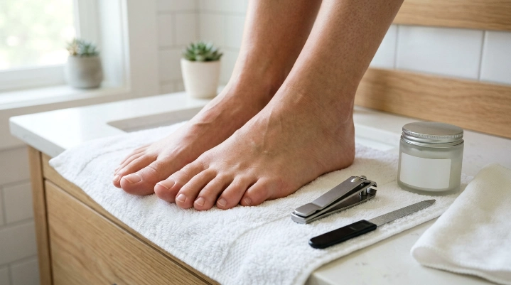 How to build a simple toenail care routine with clippers and nail file