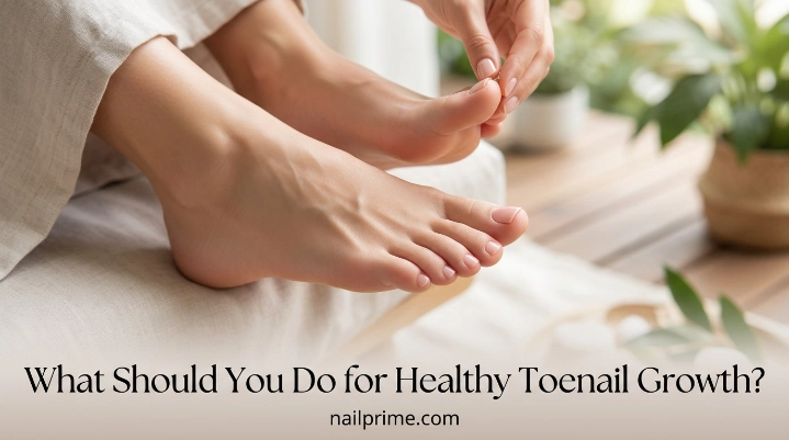 What should you do for healthy toenail growth with proper toenail care