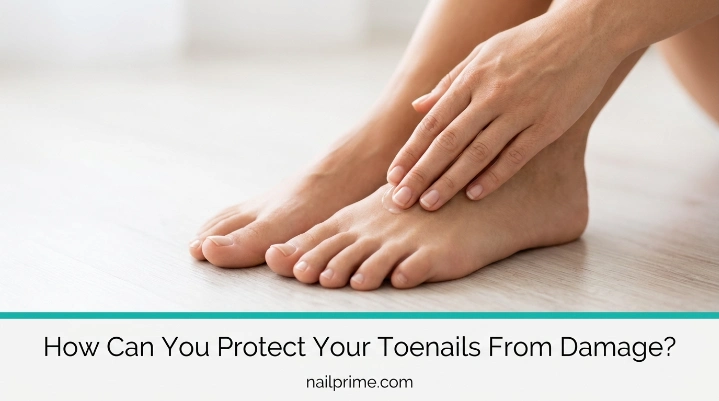 How can you protect your toenails from damage with proper trimming and filing