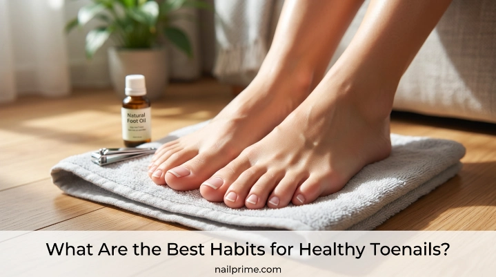 Healthy toenails maintained with clean trimming and foot-care habits