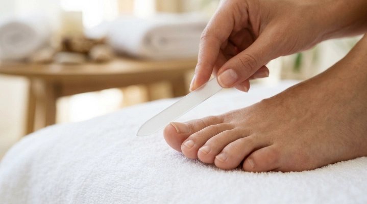 Proper toenail trimming and nail filing technique to prevent common toenail care mistakes