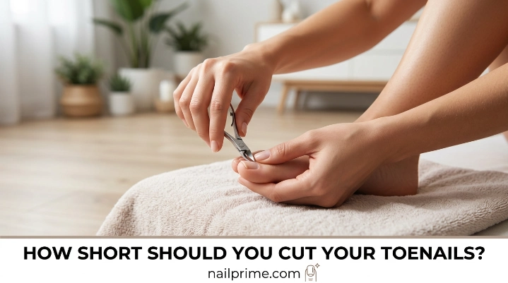 How short should you cut your toenails showing safe toenail length