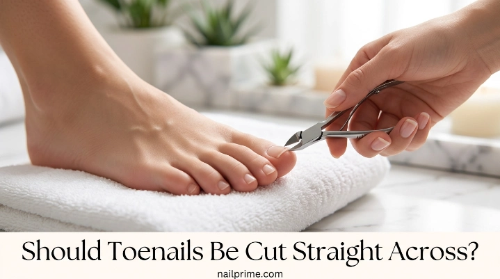 Should toenails be cut straight across for safe nail trimming