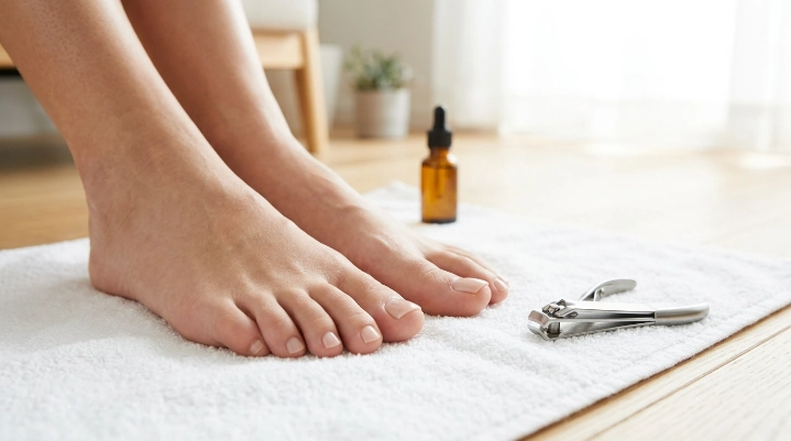 Should toenails be cut straight across for safe nail trimming