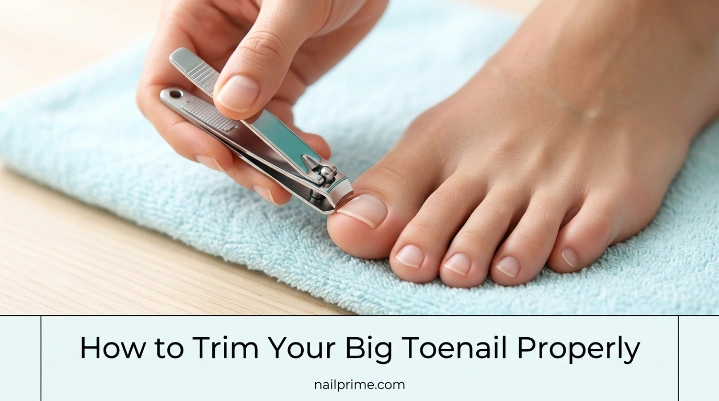 How to trim your big toenail properly with a straight edge