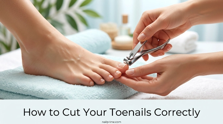 How to cut your toenails correctly with clean toenail clippers