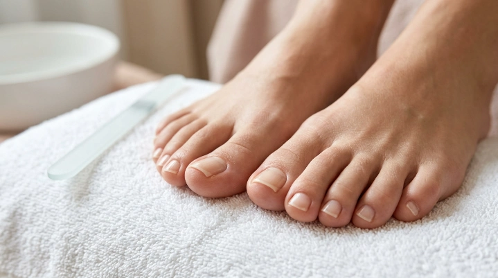 What is the best shape for toenails showing straight-across soft-square toenails