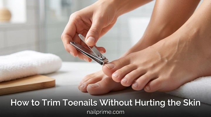 How to trim toenails without hurting the skin using clean toenail clippers