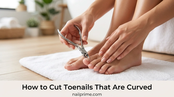 How to cut toenails that are curved safely with a straight edge