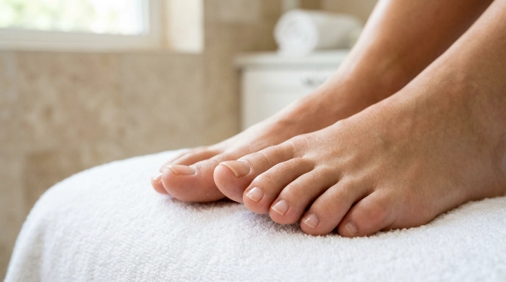 Why does one toenail grow faster than another on healthy feet