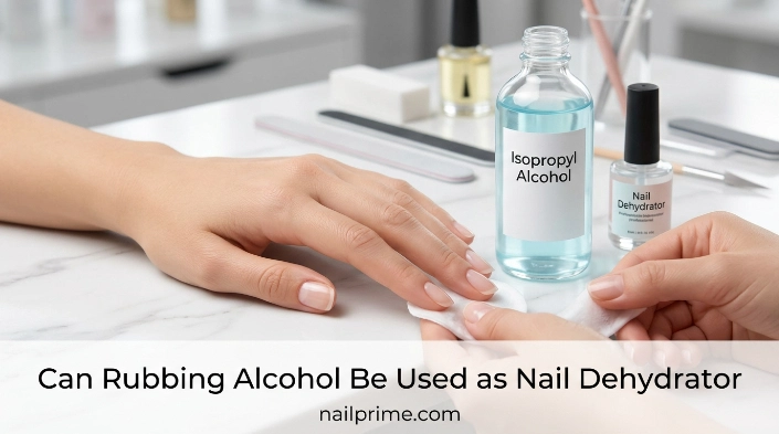 Can rubbing alcohol be used as nail dehydrator for manicure prep