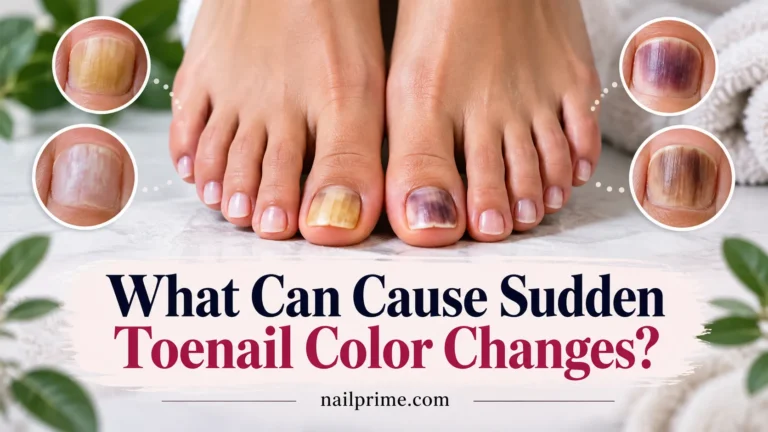What Can Cause Sudden Toenail Color Changes