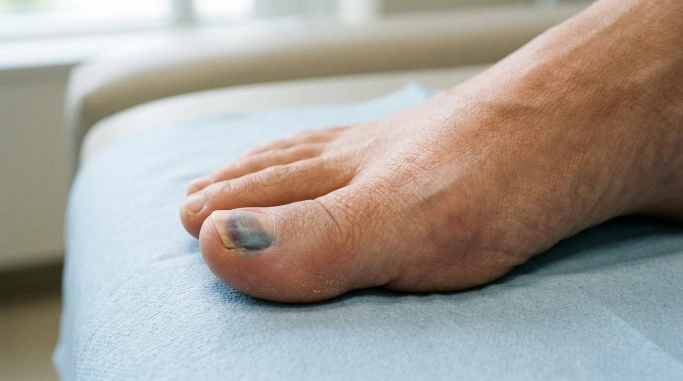What Does a Purple Toenail Usually Mean