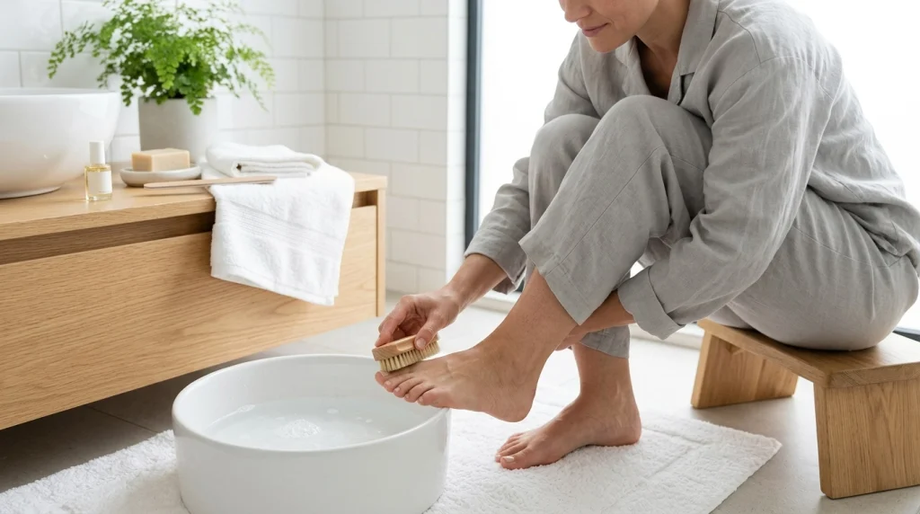 How often should you clean your toenails with a gentle daily foot hygiene routine