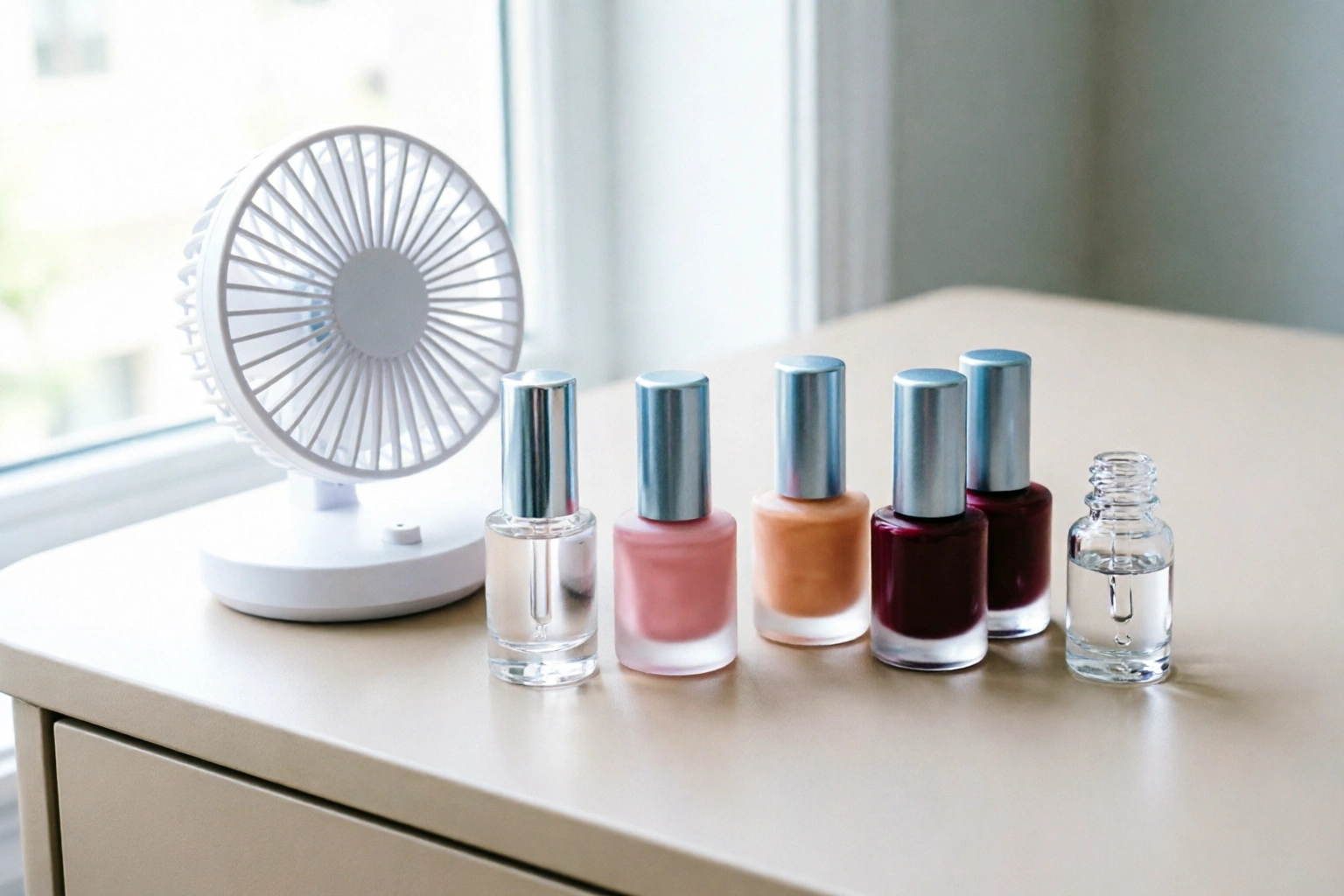 DIY manicure tools for drying nail polish without smudging