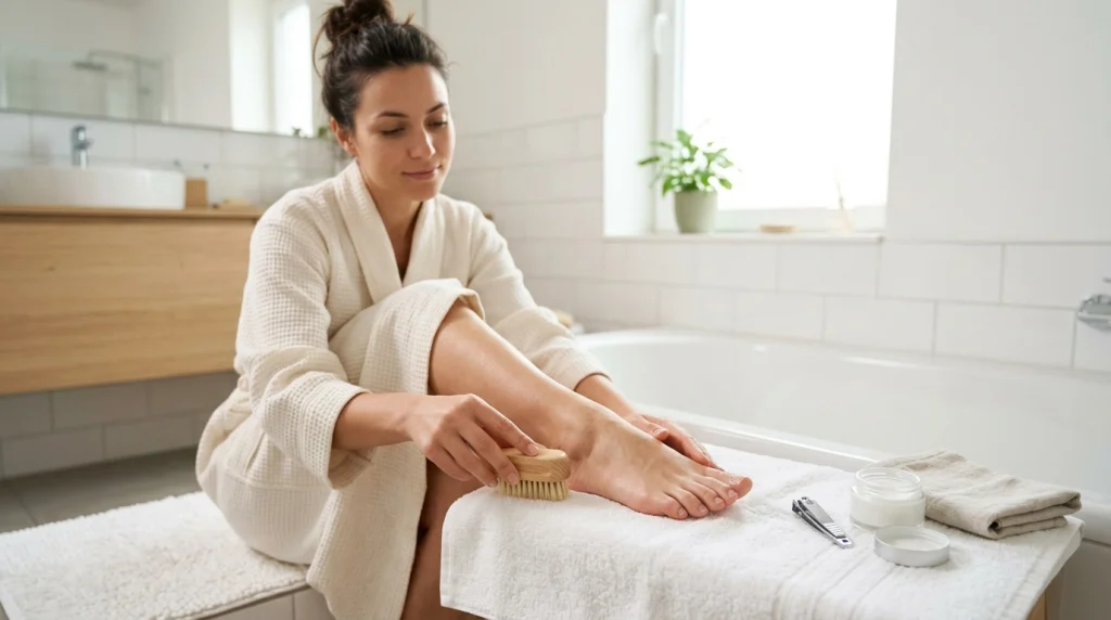 How to keep your toenails clean between pedicures with simple at-home foot care