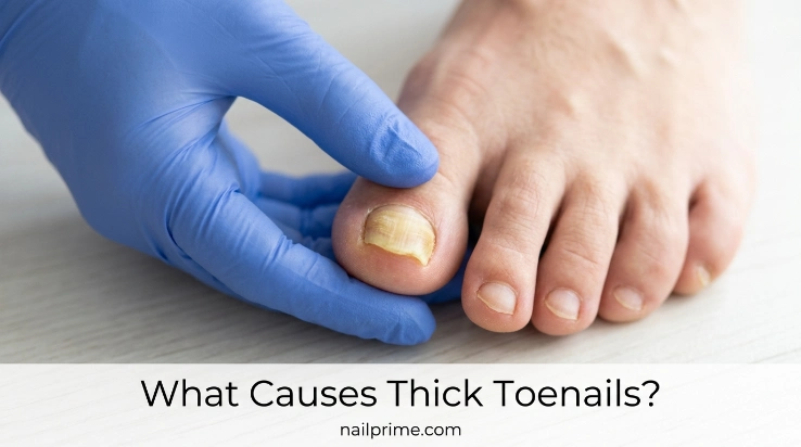What causes thick toenails and common changes in toenail thickness