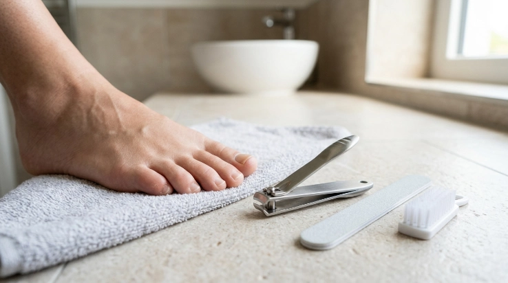 Safe tools for trimming and filing thick toenails at home