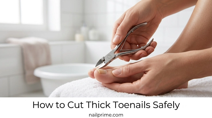 How to cut thick toenails safely using clean toenail nippers