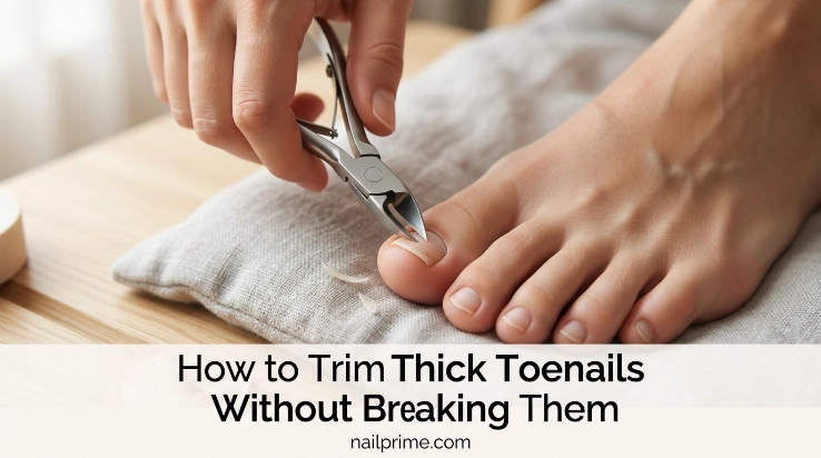 How to trim thick toenails without breaking them using nail nippers and a nail file