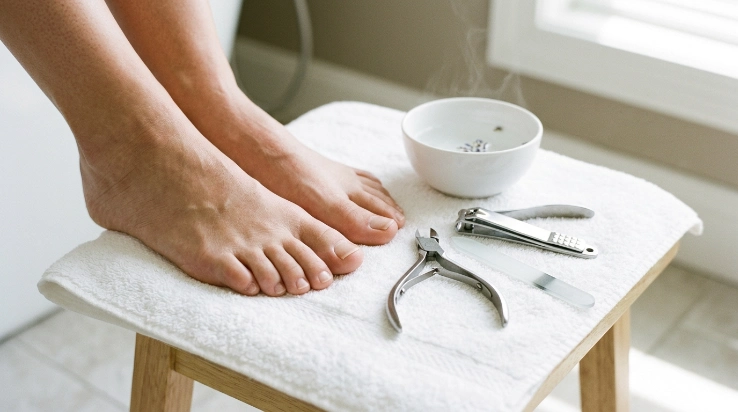 How to trim thick toenails without breaking them using nail nippers and a nail file