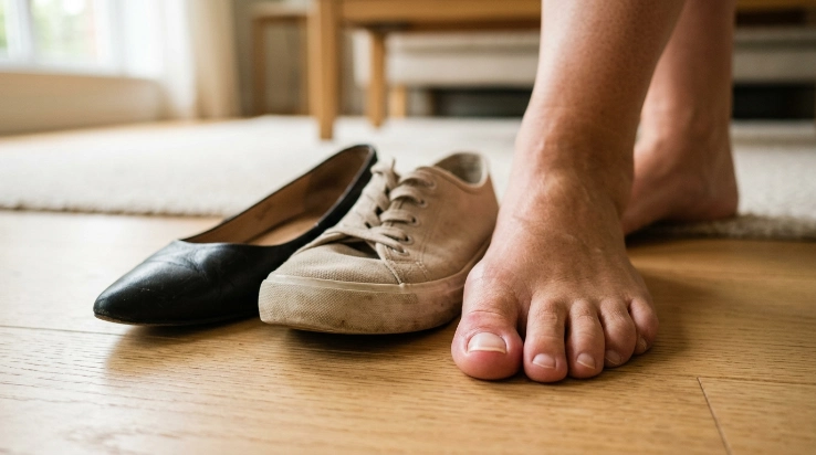 Can tight shoes make toenails thick from repeated toe pressure