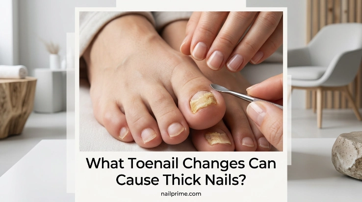What toenail changes can cause thick nails comparison