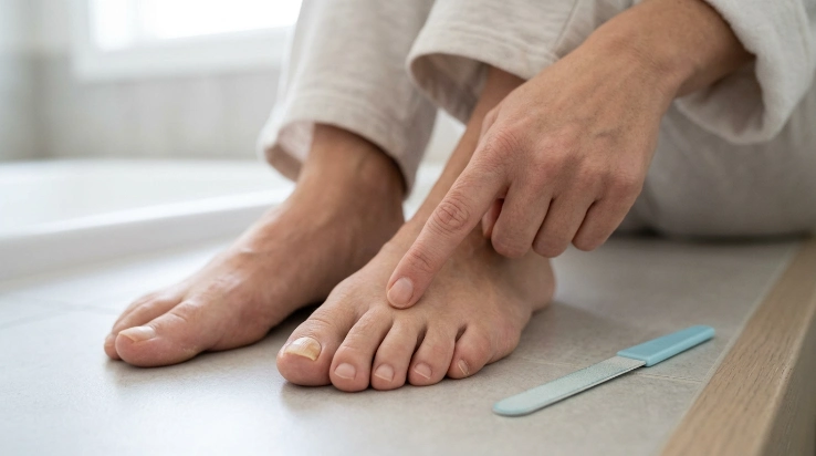 What toenail changes can cause thick nails comparison