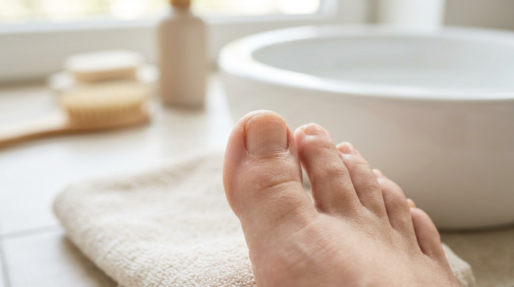 Why do toenails develop ridges on natural toenails