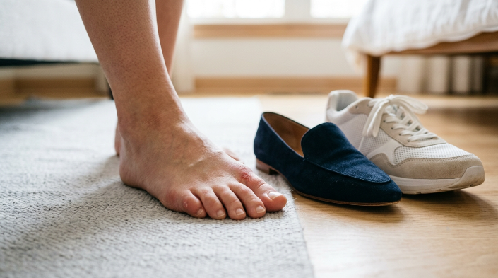 How can shoes damage toenails through tight toe-box pressure